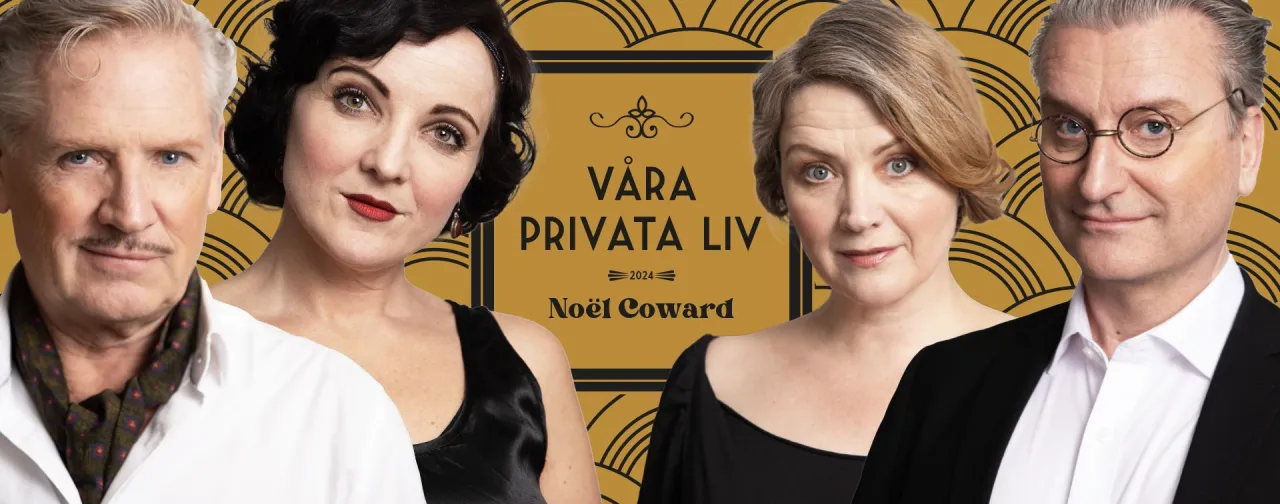 teateraffish "Våra privata liv", 2 kvinnor 2 män